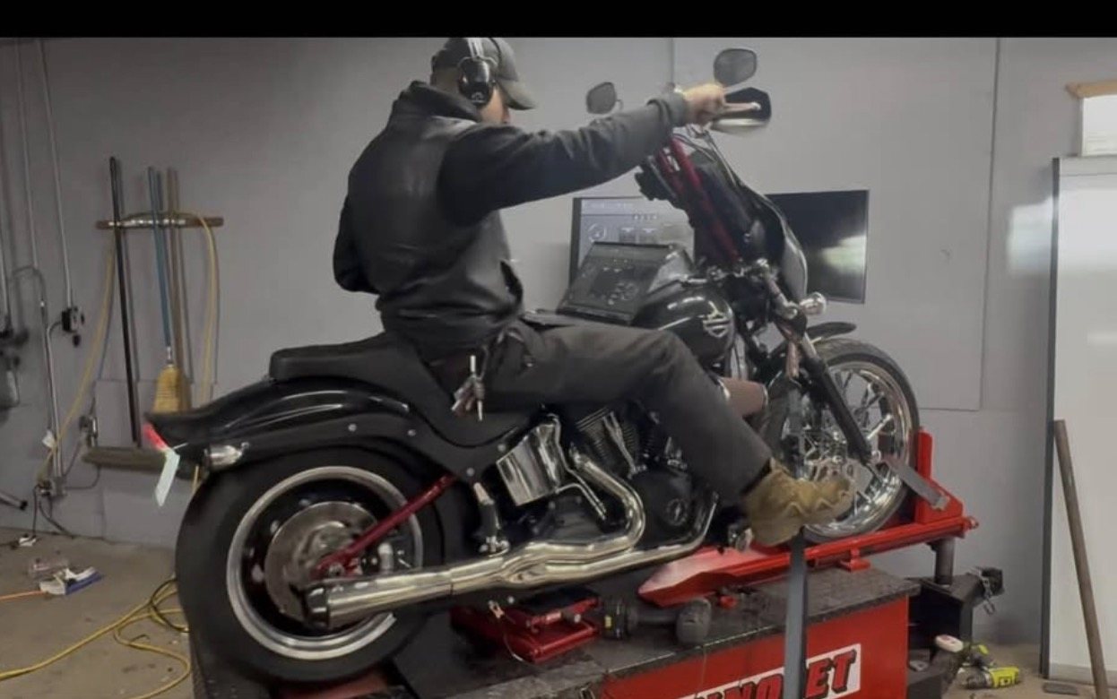 Wide-open pull on the Dynojet